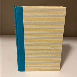 Striped Hardcover Book with Blue Spine